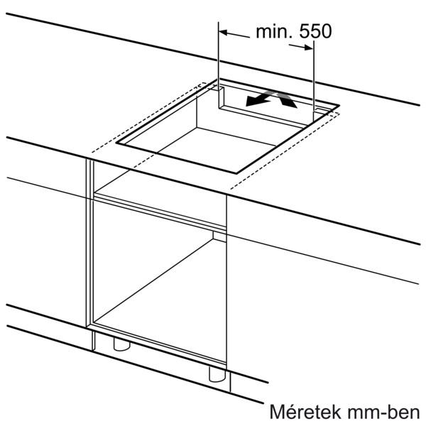Neff T36BD60N1 beépíthető Indukciós kerámia főzőlap Touch Control vezérléssel N70